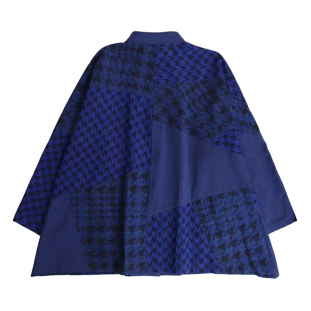 Giemon Giemon Kurume Kasuri Blouse So595 Made in Japan