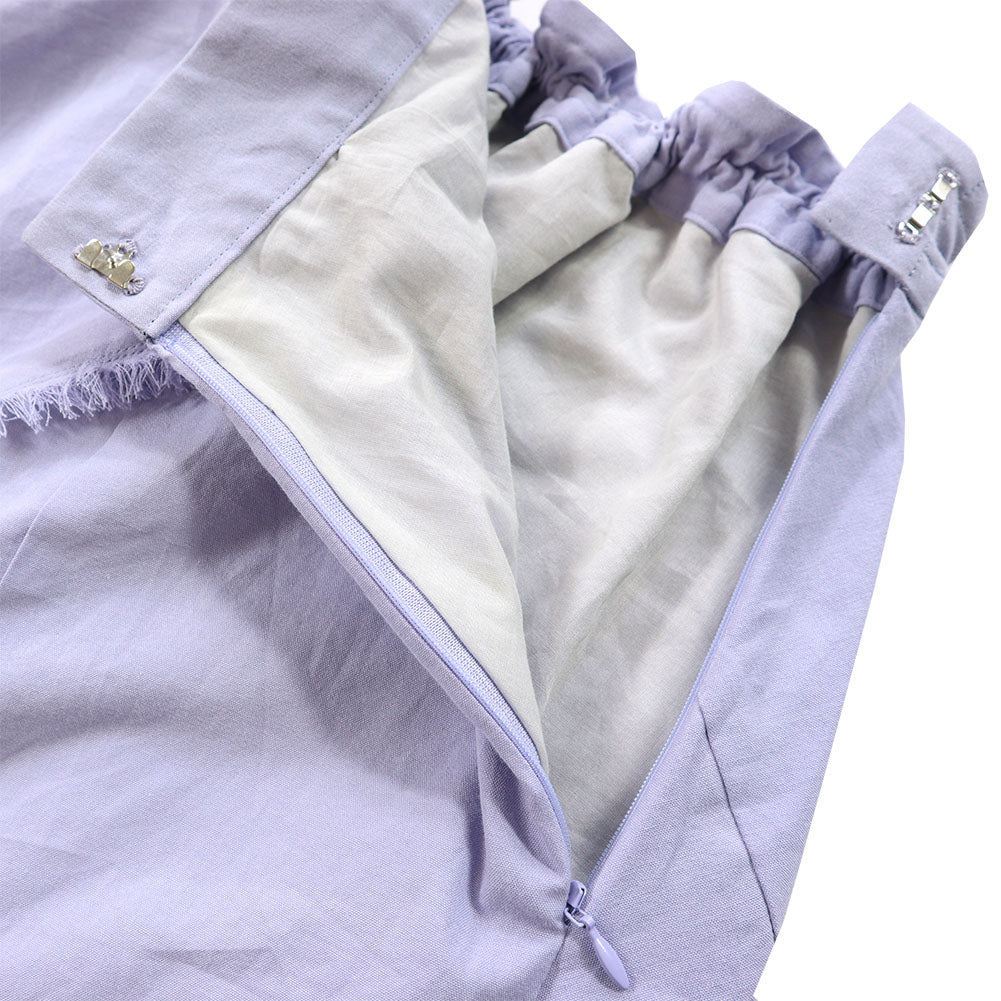 Giemon ギエモン ぎえもん 久留米絣 裏地付き裁ち切りスカート  G-904  【2023sp】