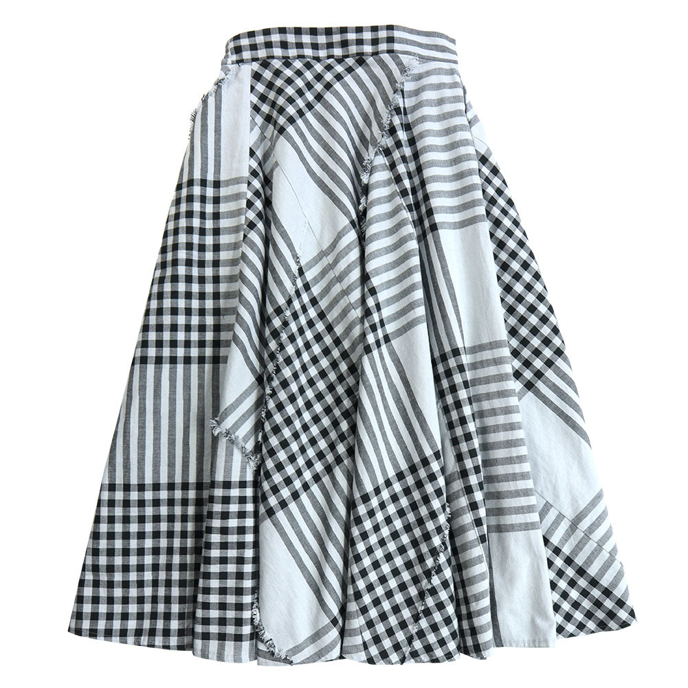 Giemon ギエモン ぎえもん 久留米絣 裏地付き裁ち切りスカート  G-904  【2023sp】