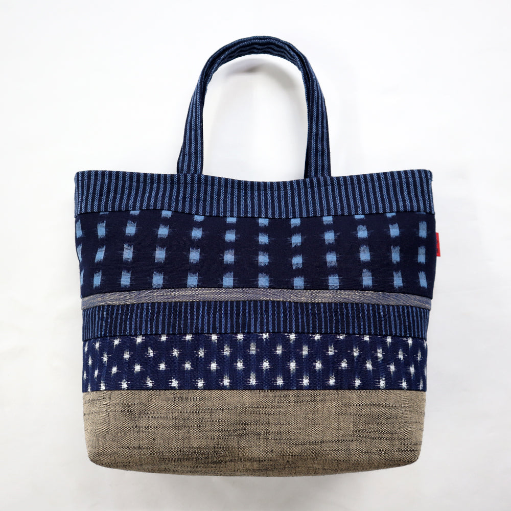 【予約商品】儀右ヱ門 久留米絣  トート  地層   日本製【2026ss】