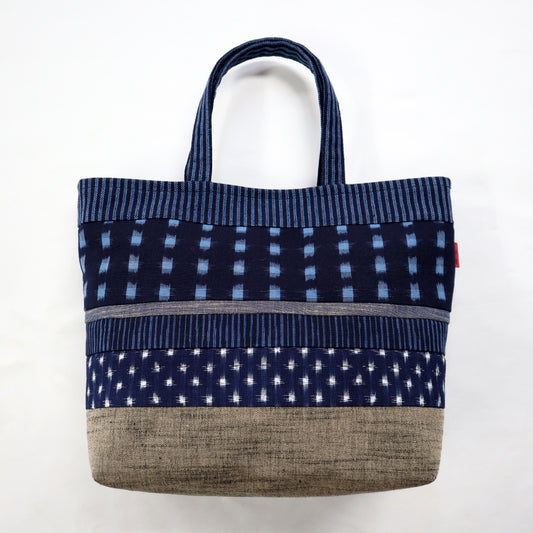 【予約商品】儀右ヱ門 久留米絣  トート  地層   日本製【2026ss】