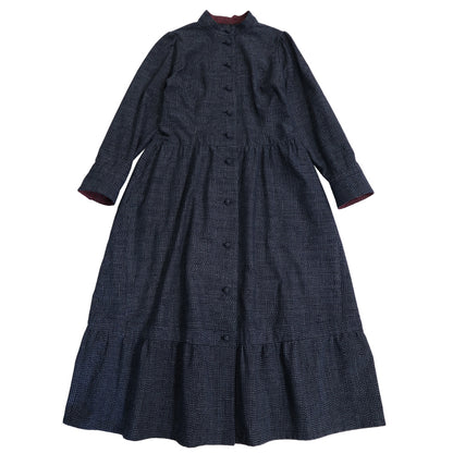 【予約商品】儀右ヱ門  久留米絣  ワンピース  タ229  日本製【2026aw】