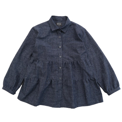 【予約商品】儀右ヱ門  久留米絣  ブラウス  タ561  日本製【2026aw】