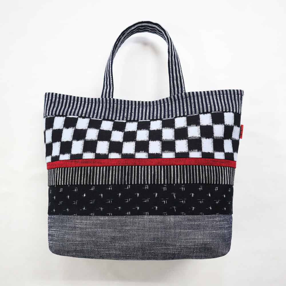 【予約商品】儀右ヱ門 久留米絣  トート  地層   日本製【2026ss】