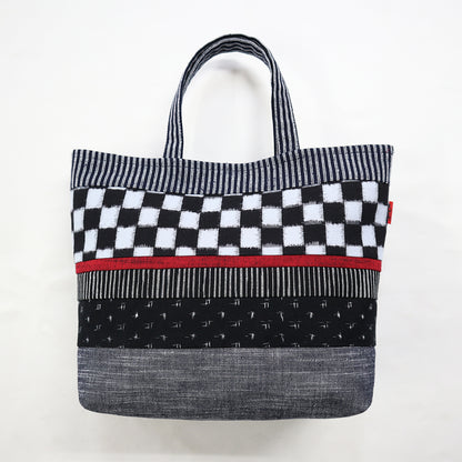【予約商品】儀右ヱ門 久留米絣  トート  地層   日本製【2026ss】