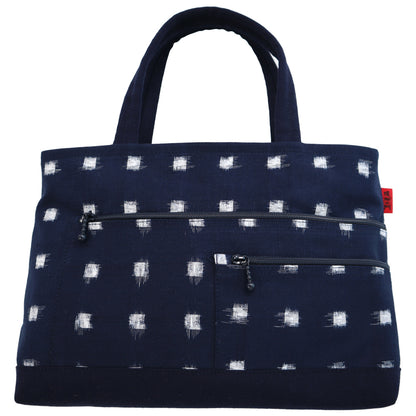 儀右ヱ門 ギエモン ぎえもん 久留米絣  トート　しわけ  日本製【2025aw】