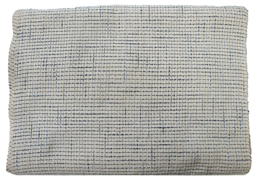 Giemon Giemon Kurume Kasuri Rice Grain Monjin (Navy/White) Fabric Width approx. 38cm Sold by the meter Made in Japan