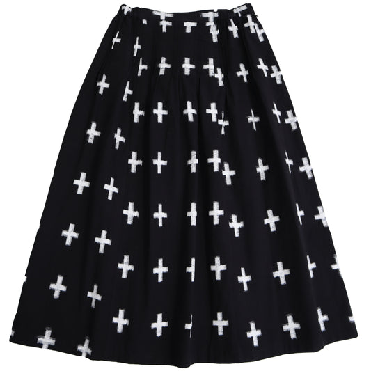 Giemon Giemon Kurume Kasuri Jumper Skirt Y9067 Made in Japan [2025ss]