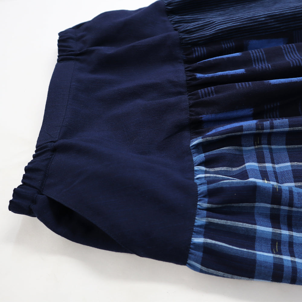 【予約商品】儀右ヱ門  久留米絣  スカート　ク944  日本製【2026ss】