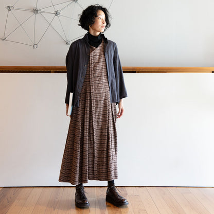 Giemon Kurume Kasuri Gilet Dress G219 Made in Japan [2024aw]