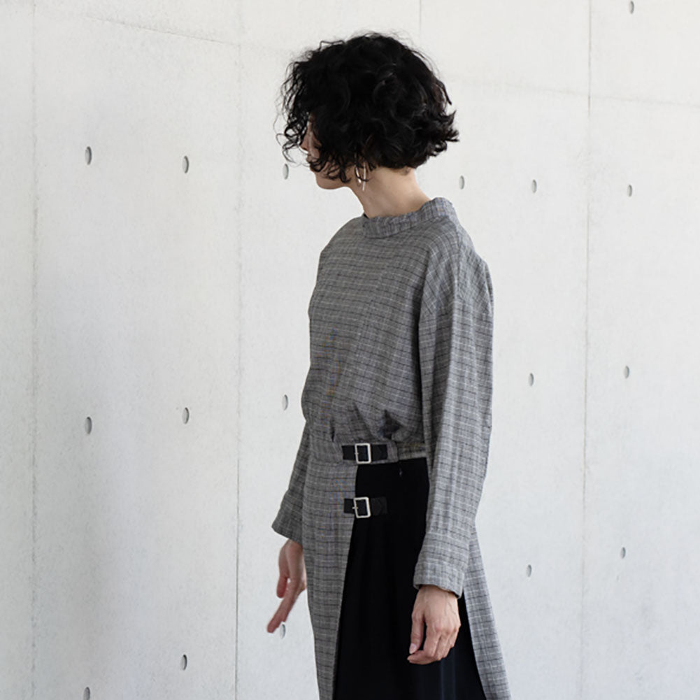 [Pre-order item] Giemon Kurume Kasuri pullover blouse G520 Made in Japan [2024aw]