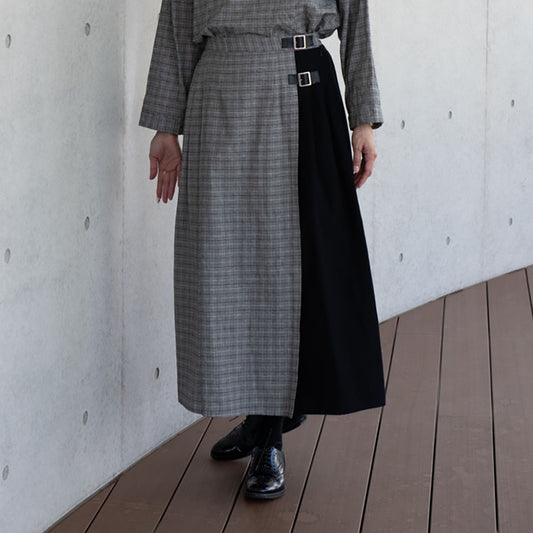 [Pre-order item] Giemon Kurume Kasuri Skirt G907 Made in Japan [2024aw]