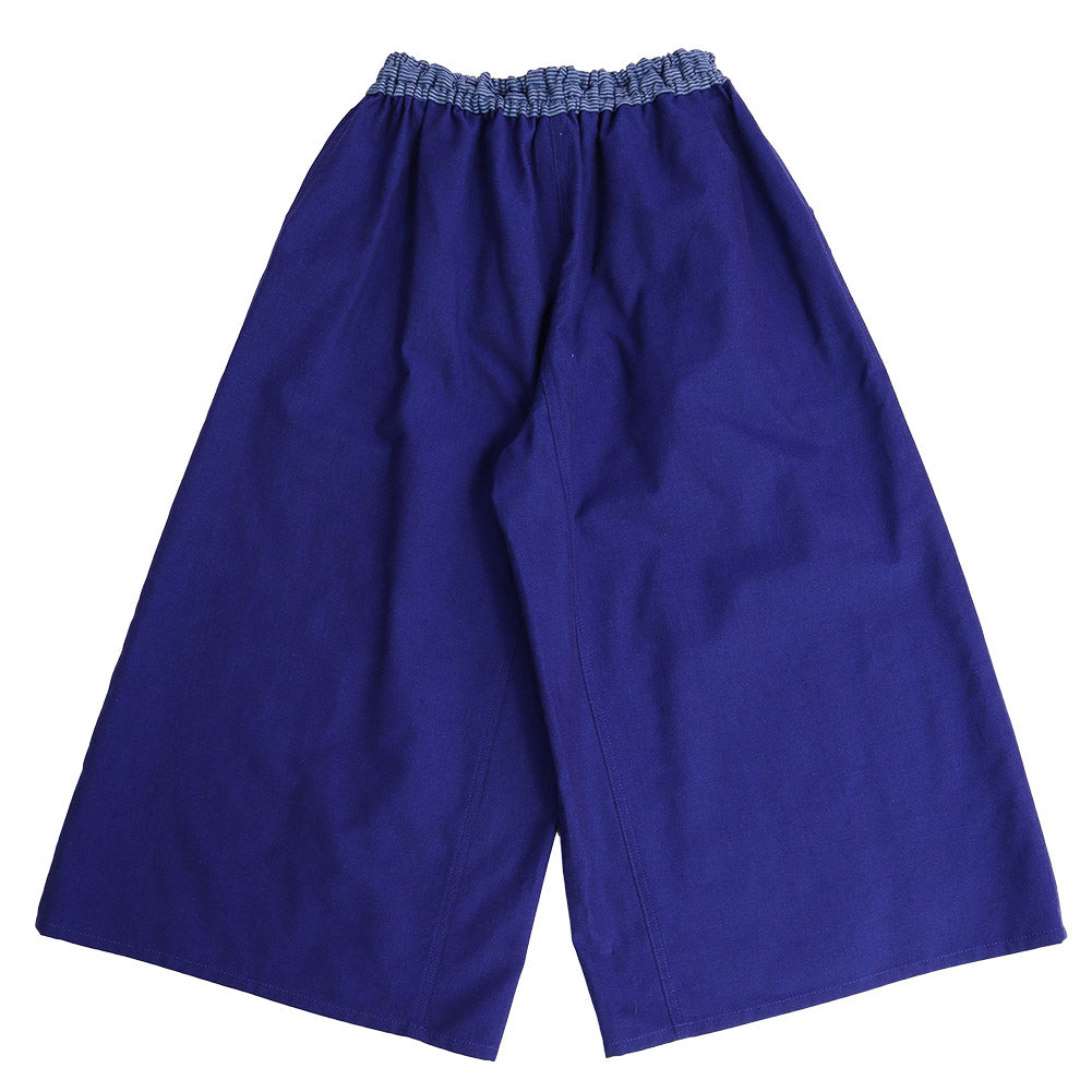 Giemon Giemon Kurume Kasuri Gaucho Pants Trousers Y7038 Made in Japan