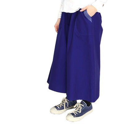 Giemon Giemon Kurume Kasuri Gaucho Pants Trousers Y7038 Made in Japan