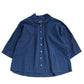Giemon Giemon Kurume Kasuri Dolman Sleeve 3/4 Sleeve Blouse Ta536 Made in Japan [2025ss]