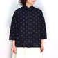 Giemon Giemon Giemon 3/4 sleeve shirt blouse Y5037 Kurume Kasuri Made in Japan