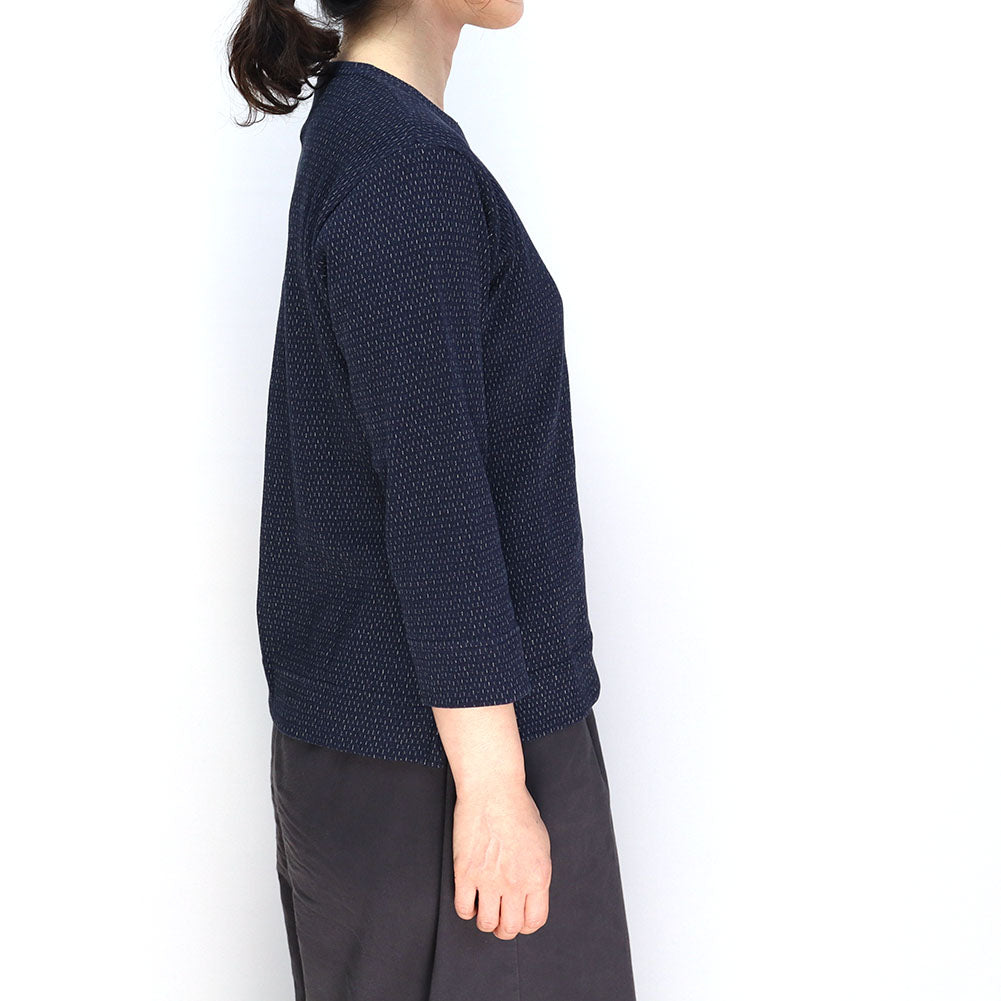 Giemon 3/4 Sleeve Rice Grain Cut and Sew R5098 Made in Japan [2024aw]