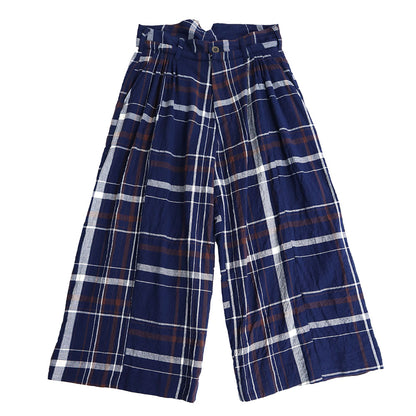 Giemon Kurume Kasuri Pintuck Pants Trousers G708 [2024ss]
