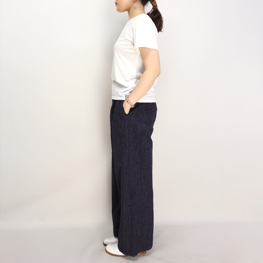 Giemon Giemon Giemon Kurume Kasuri Wide Pants Y7070 Made in Japan Free  Shipping