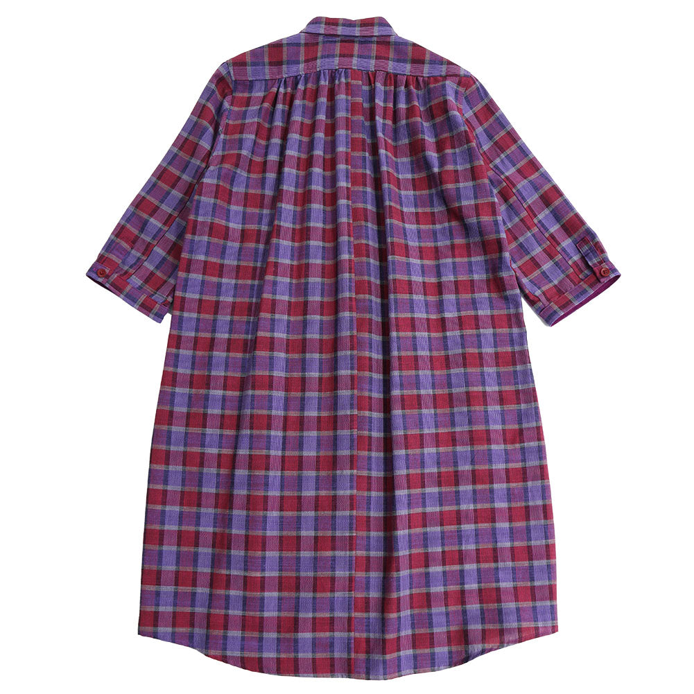 Giemon Giemon Kurume Kasuri Shirt Dress Y2149 Made in Japan Mother's Day