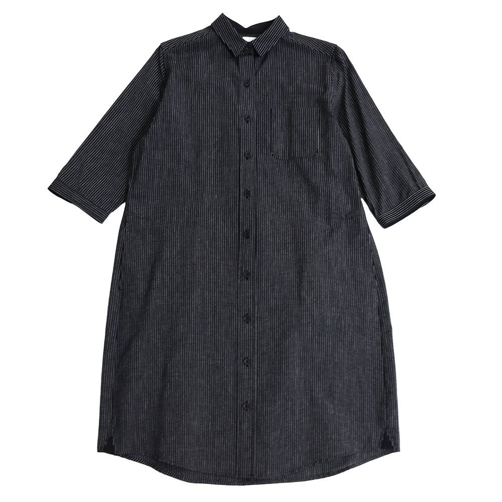 Giemon Giemon Kurume Kasuri Shirt Dress Y2149 Made in Japan Mother's Day