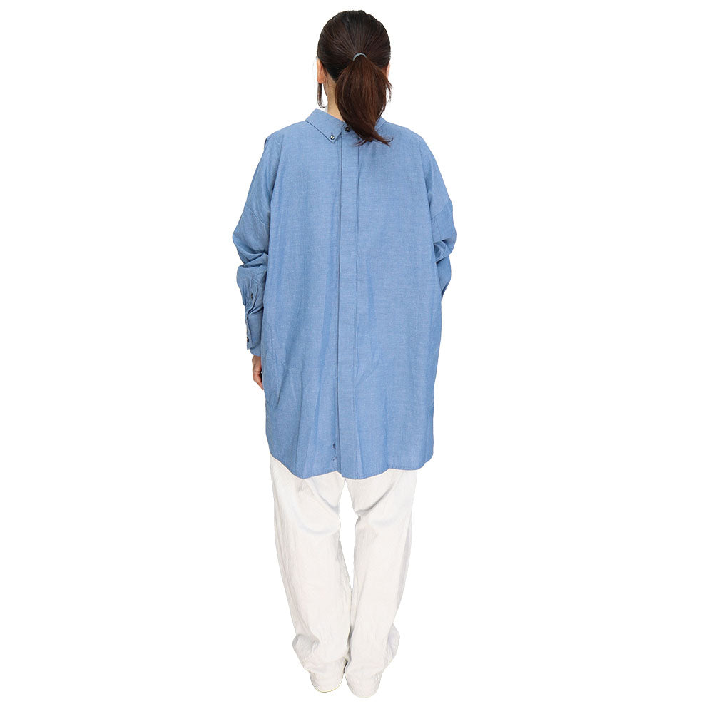 Giemon Kurume Kasuri 2-way shirt smock blouse G515 [2024ss]