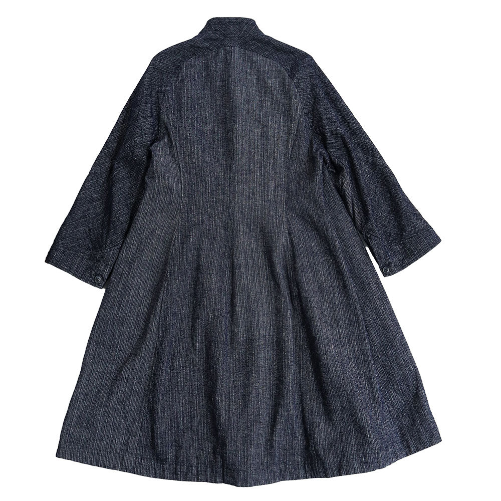 Giemon Kurume Kasuri Chester coat with lining G104 [2023aw]