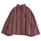 Giemon Kurume Kasuri A-line Blouse Ta527 Made in Japan [2024aw]