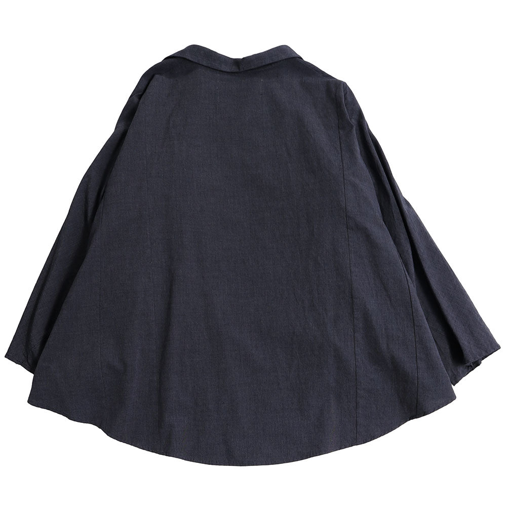 [Pre-order item] Giemon Kurume Kasuri deformed overshirt blouse G519 Made in Japan [2024aw]