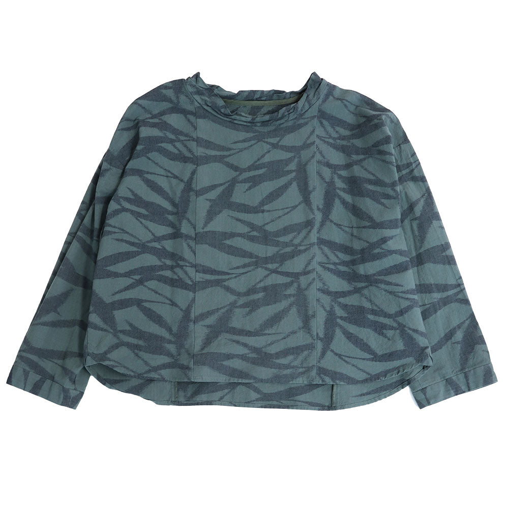 [Pre-order item] Giemon Kurume Kasuri pullover blouse G520 Made in Japan [2024aw]