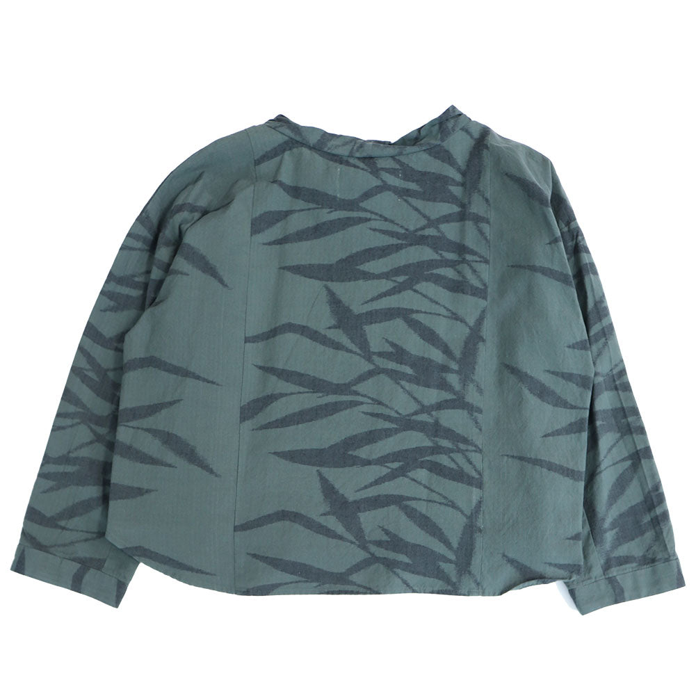 [Pre-order item] Giemon Kurume Kasuri pullover blouse G520 Made in Japan [2024aw]