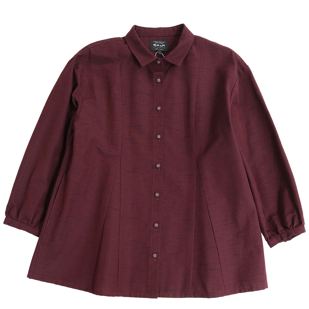 [Pre-order item] Giemon Kurume Kasuri Blouse Ta530 Made in Japan [2024aw]