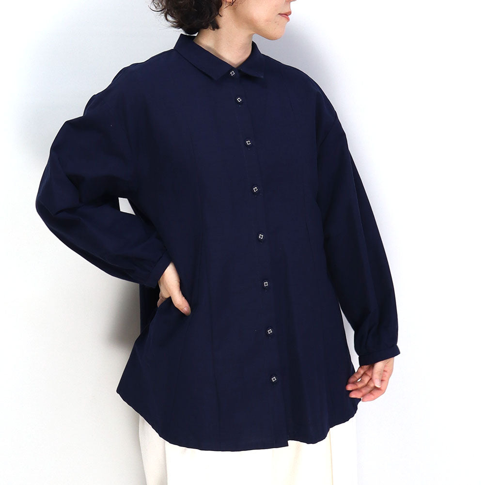 [Pre-order item] Giemon Kurume Kasuri Blouse Ta530 Made in Japan [2024aw]