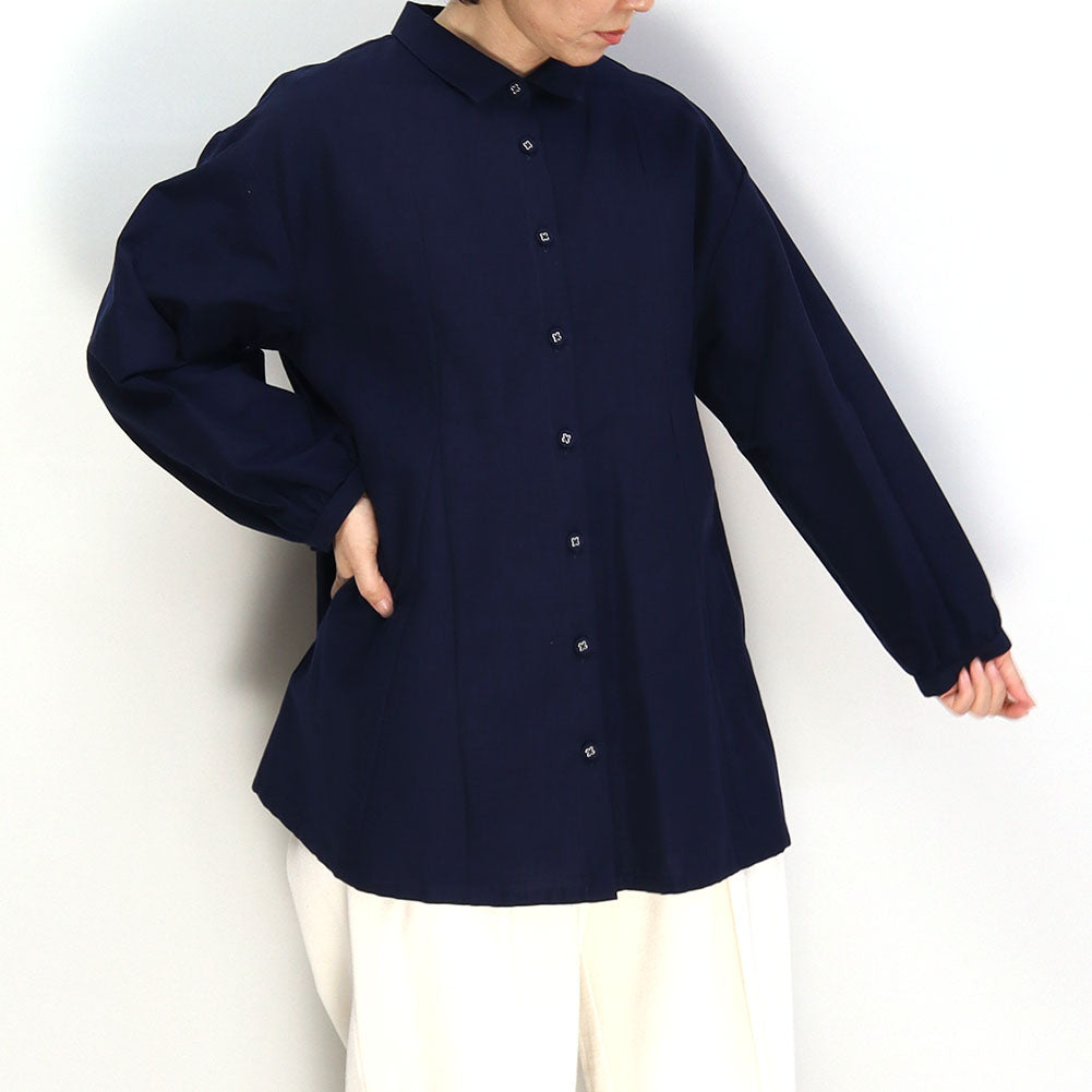 [Pre-order item] Giemon Kurume Kasuri Blouse Ta530 Made in Japan [2024aw]