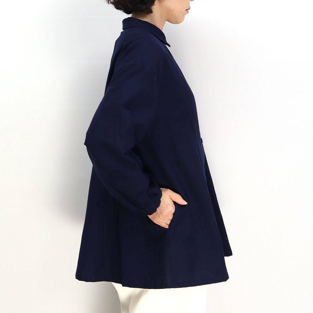 [Pre-order item] Giemon Kurume Kasuri Blouse Ta530 Made in Japan [2024aw]