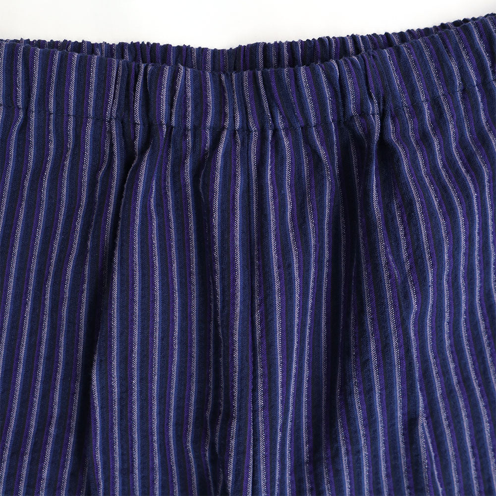 Kurume-made 8/10-length pants, Monpe, summer, Japanese-style Sabrina pants, cool weave, shrink-wrapped, made in Japan