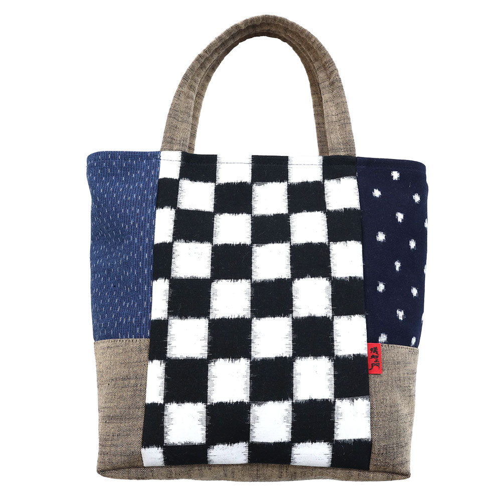 [Pre-order item] Giemon Kurume Kasuri Tote Bag Kobako Made in Japan [2024aw]