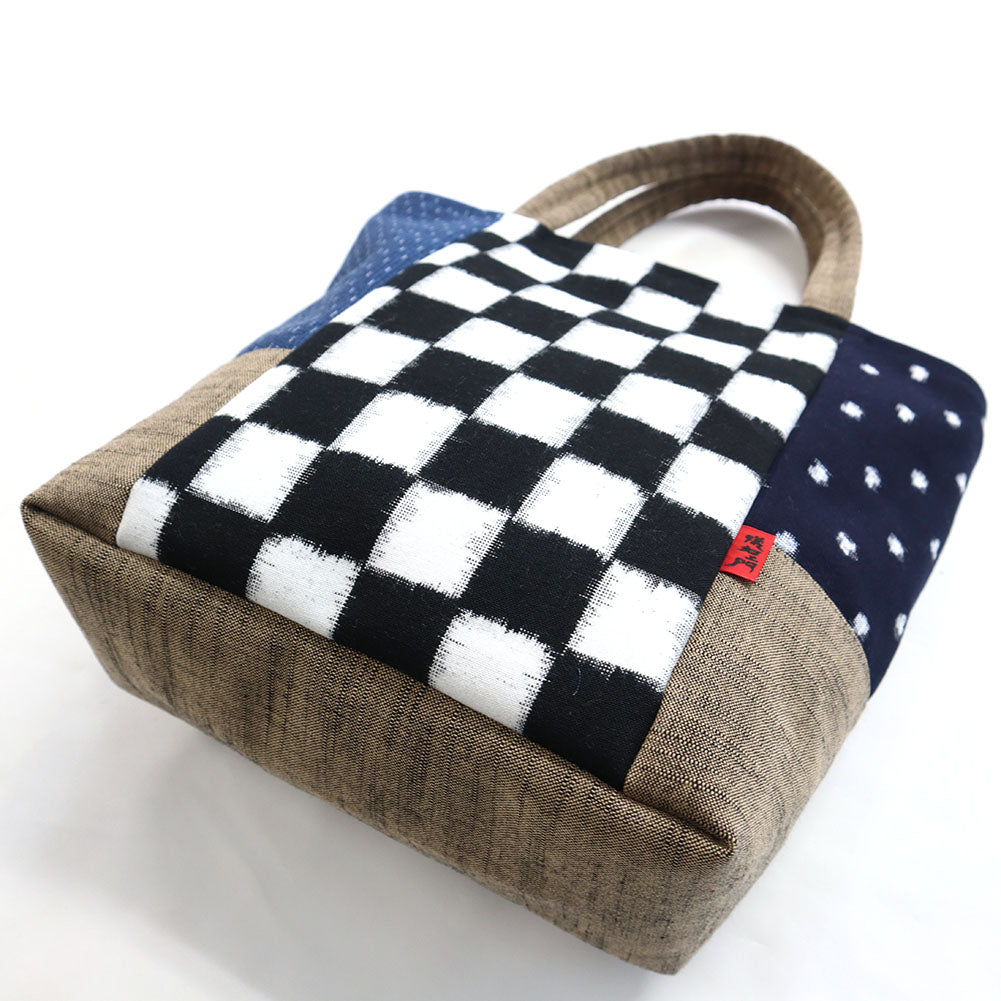 [Pre-order item] Giemon Kurume Kasuri Tote Bag Kobako Made in Japan [2024aw]