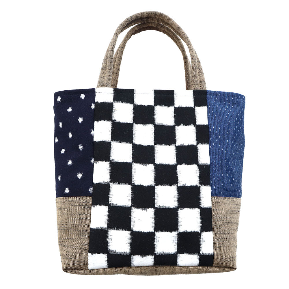 [Pre-order item] Giemon Kurume Kasuri Tote Bag Kobako Made in Japan [2024aw]