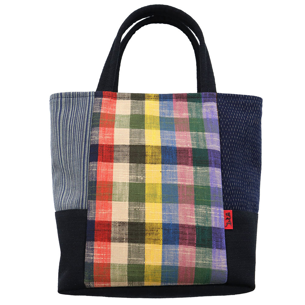 [Pre-order item] Giemon Kurume Kasuri Tote Bag Kobako Made in Japan [2024aw]