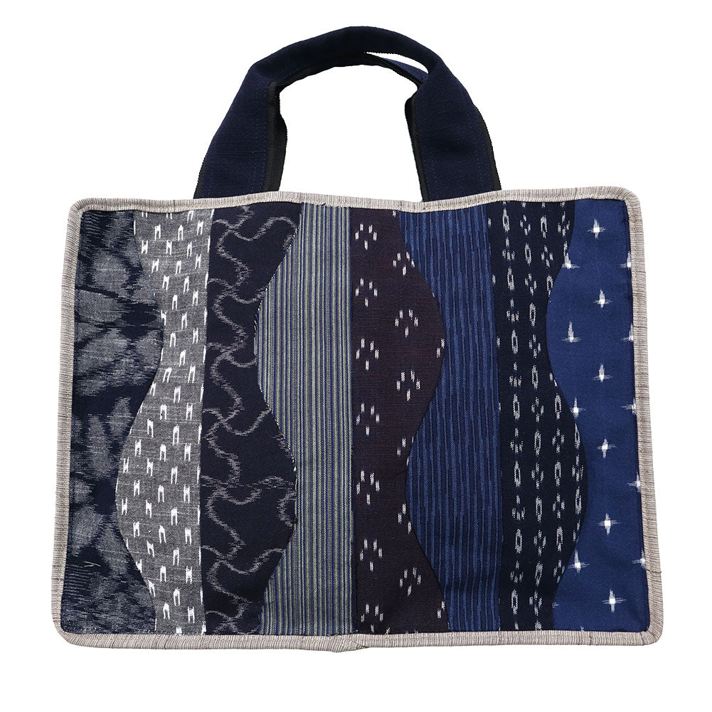 [Pre-order item] Giemon Kurume Kasuri Tote Bag, Tatewaku Pattern, Made in Japan [2024aw]