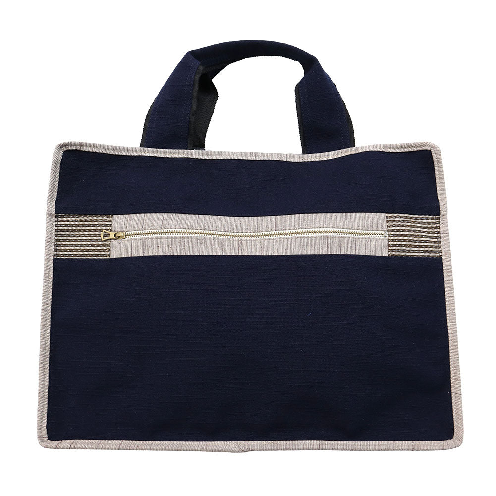 [Pre-order item] Giemon Kurume Kasuri Tote Bag, Tatewaku Pattern, Made in Japan [2024aw]