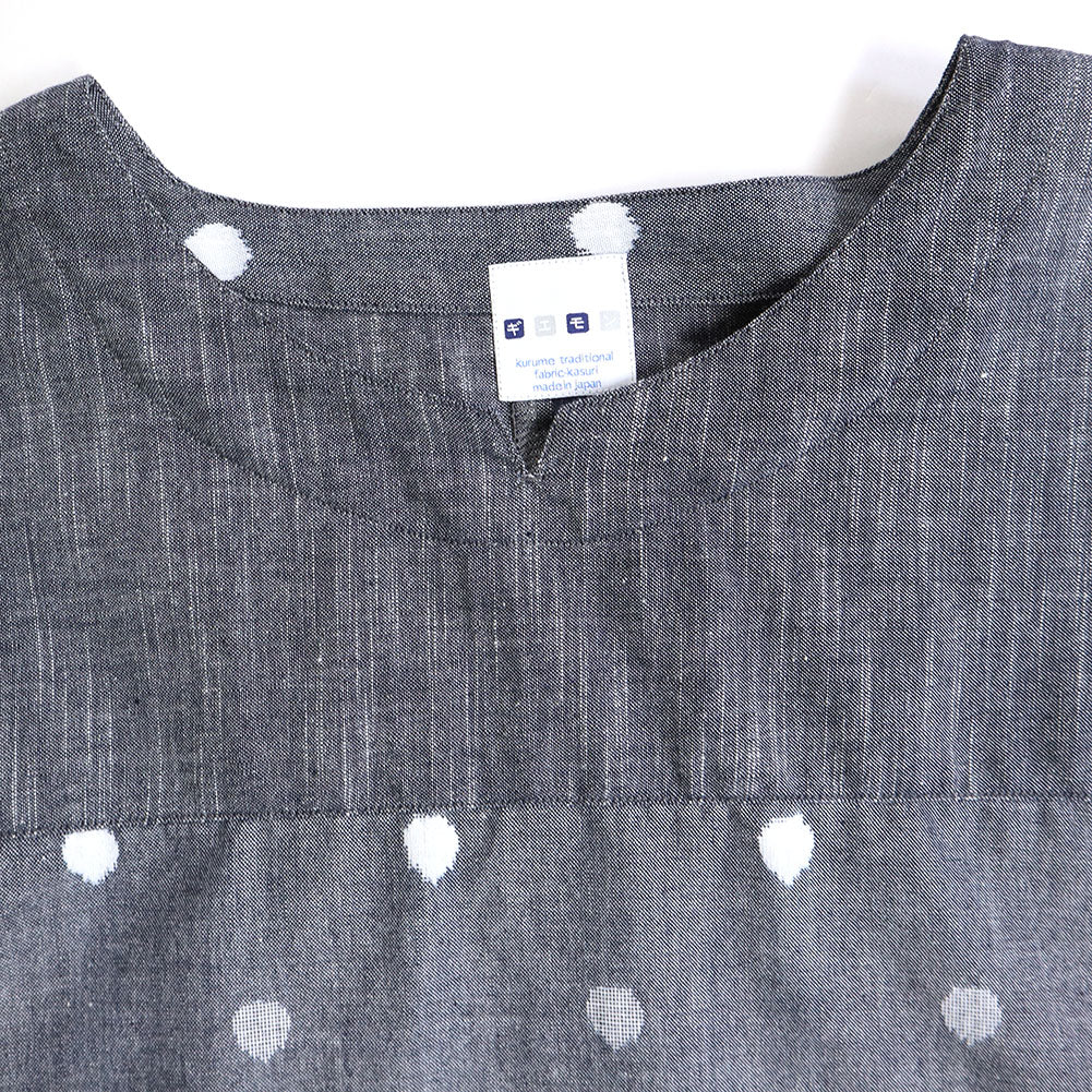 [Pre-order item] Giemon Kurume Kasuri pullover blouse Y5170 Made in Japan [2025ss]