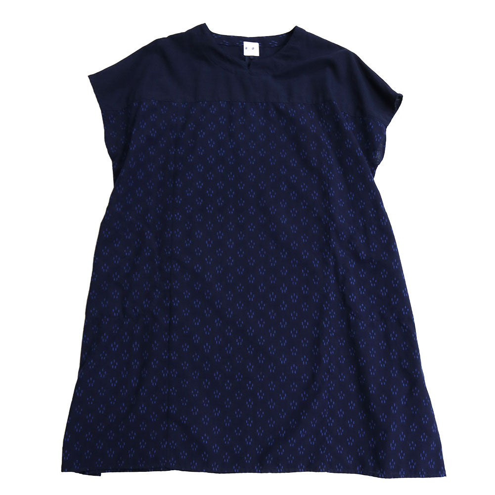 [Pre-order item] Giemon Kurume Kasuri Pullover Dress Y2172 Made in Japan [2025ss]