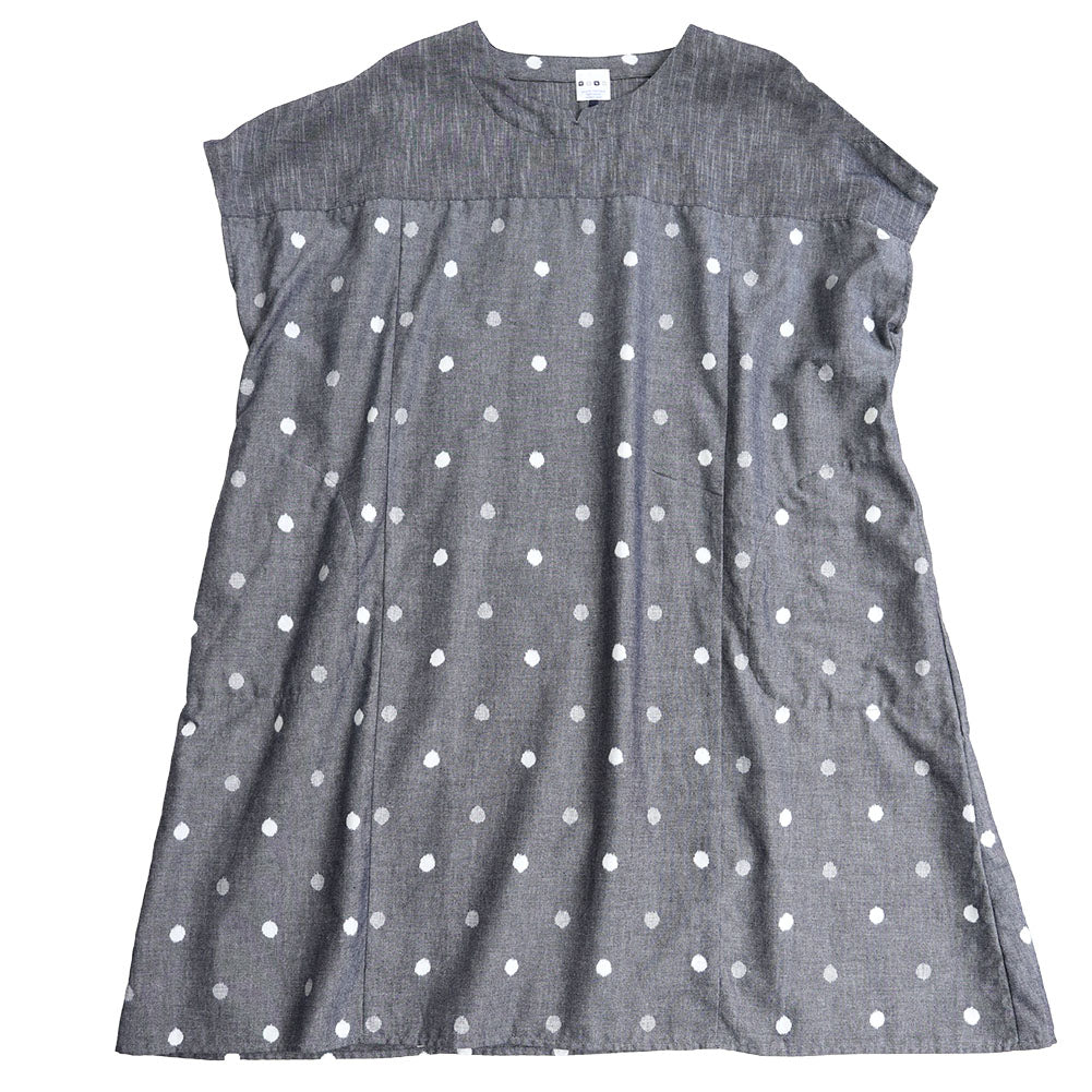 [Pre-order item] Giemon Kurume Kasuri Pullover Dress Y2172 Made in Japan [2025ss]