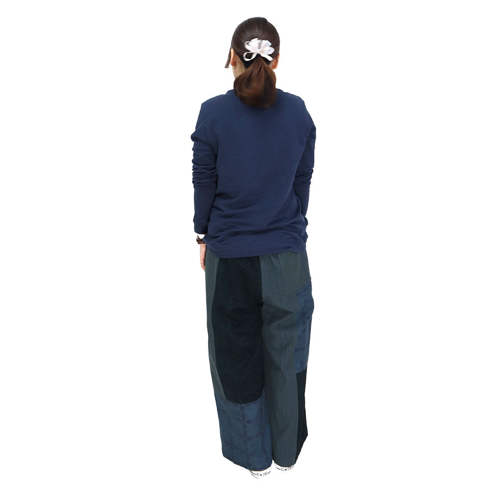 Giemon Giemon Kurume Kasuri Patchwork Pants Trousers Ka716 [2023aw]