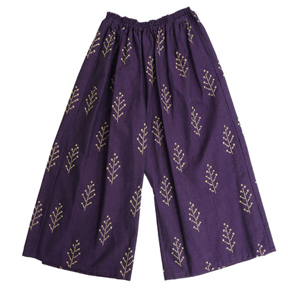 Giemon Giemon Kurume Kasuri Skirts Gaucho Pants Y7109 Made in Japan Mother's Day Spring/Autumn