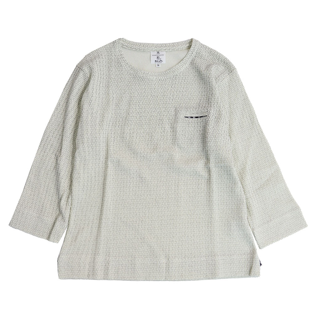 Giemon 3/4 Sleeve Rice Grain Cut and Sew R5098 Made in Japan [2024aw]