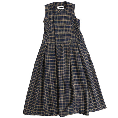 Giemon Kurume Kasuri Gilet Dress G219 Made in Japan [2024aw]