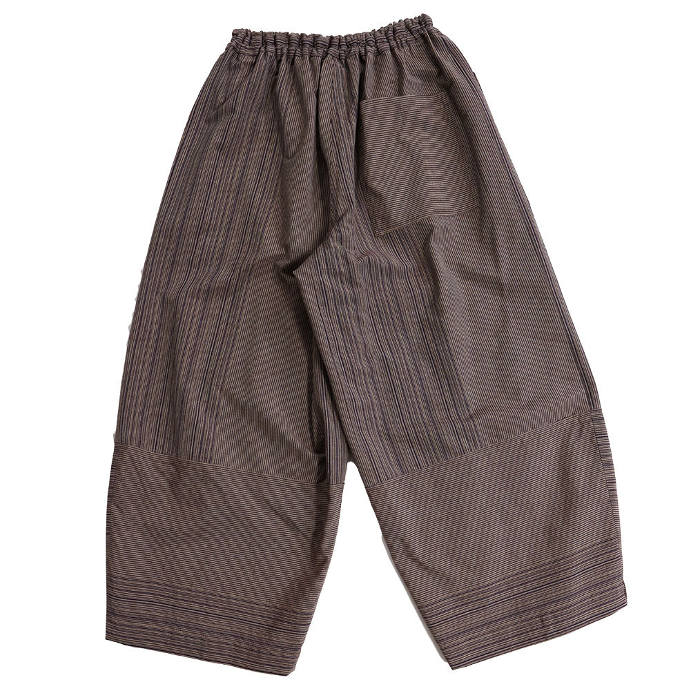 Giemon Giemon Kurume Kasuri Wide Pants Y7052 Made in Japan